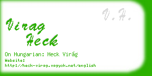 virag heck business card